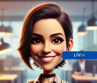 Lívia, Assistente de IA que desenvolve estratégias digitais impactantes, planejando campanhas para ampliar engajamento e conversão online.