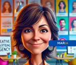 Maria, Assistente de IA que cria posts otimizados para SEO, melhorando ranqueamento e atraindo mais tráfego para blogs.