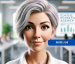 Miriam, Assistente de IA que cria promessas fortes e persuasivas, aumentando impacto e gerando expectativa e confiança no público.